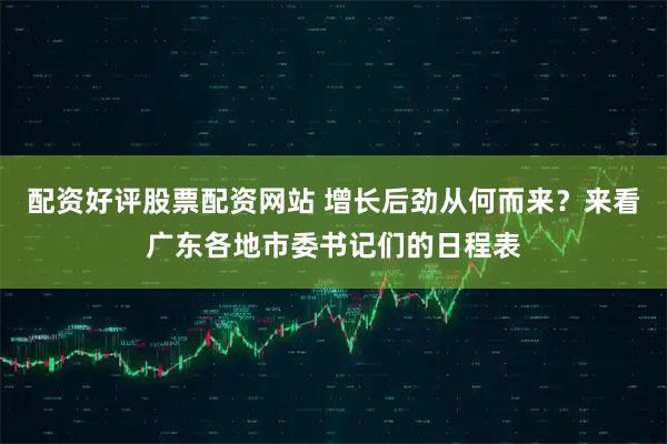 配资好评股票配资网站 增长后劲从何而来?来看广东各地市委书记们的日程表